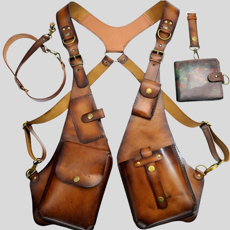 Leather Utility Vest