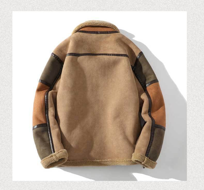 LON Warm Suede Fur Coat