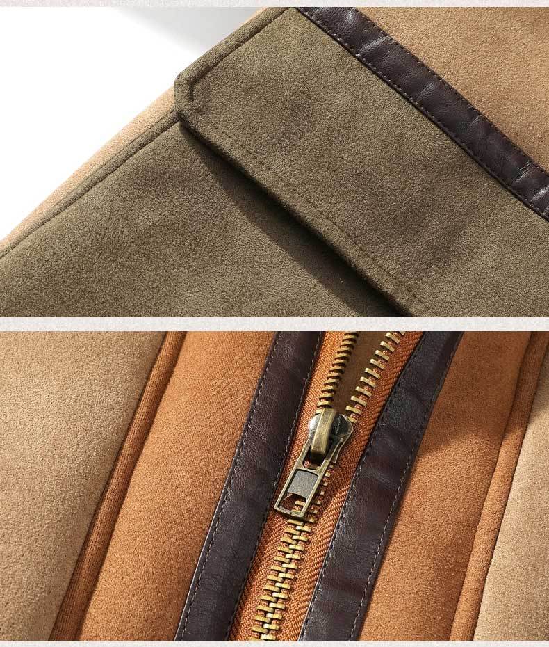 LON Warm Suede Fur Coat