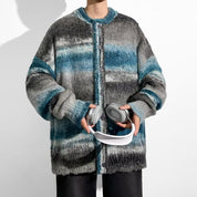 HOHNKNG Striped Button Sweater