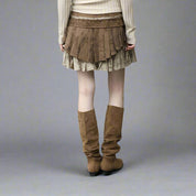 POP Tiered Vintage Mini Skirt