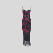 YANA Black Floral Dress