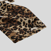 Leopard Print Shirt & Pants Suit