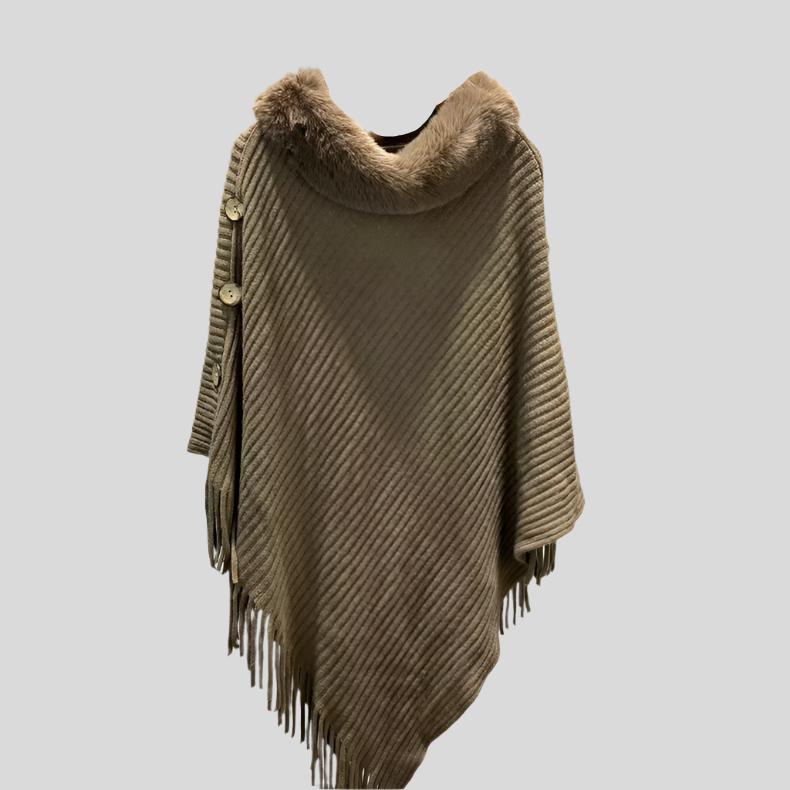 Le Fur-Collar Poncho