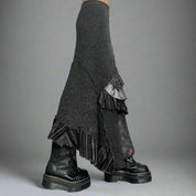 K Tiered Tartan Skirt