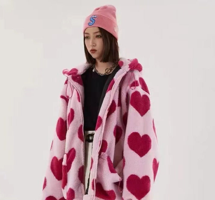 LOVE Heart Wool Coat