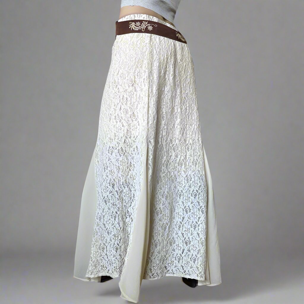 Lil White Lace Maxi Skirt