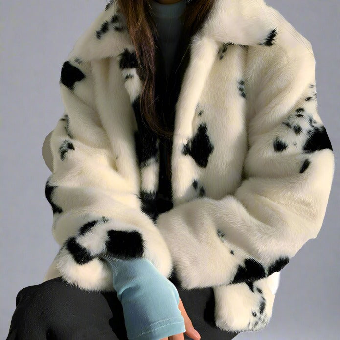 MILK Short Dalmatian Fur Coat