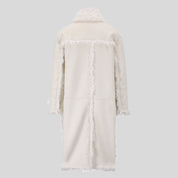 JENIFER White Fur Coat