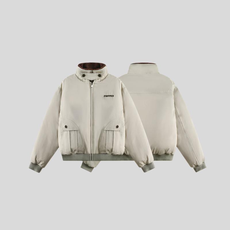 WO White Fur-Lined Coat