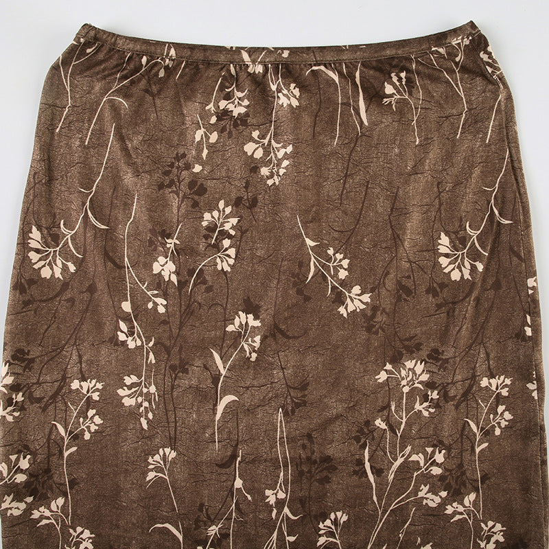 LOSI Brown Maxi Skirt