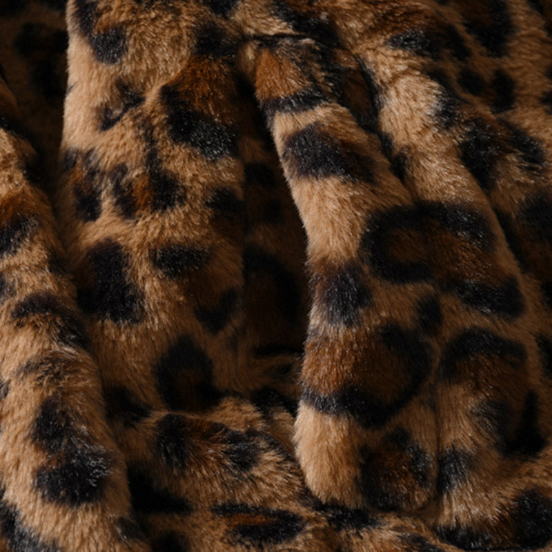 KIMM Leopard Fur Jacket