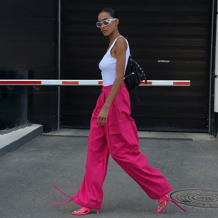 Pink Cargo Pants