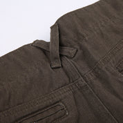 Retro Brown Denim Mini Skirt