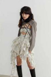 Rock Princess Layered White Dress