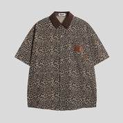 Leopard Shirt & Shorts Set