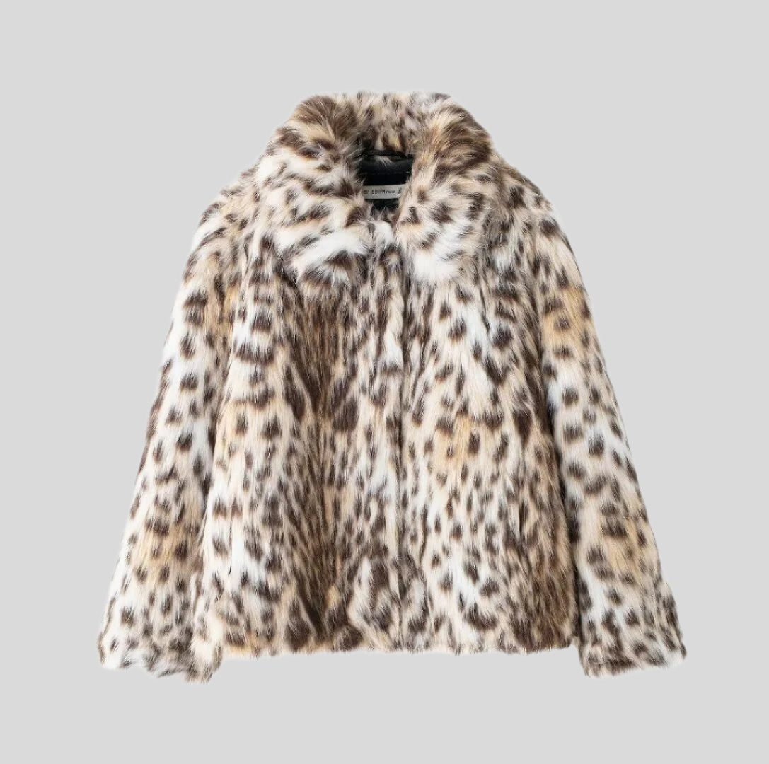 J Leopard Fur Coat