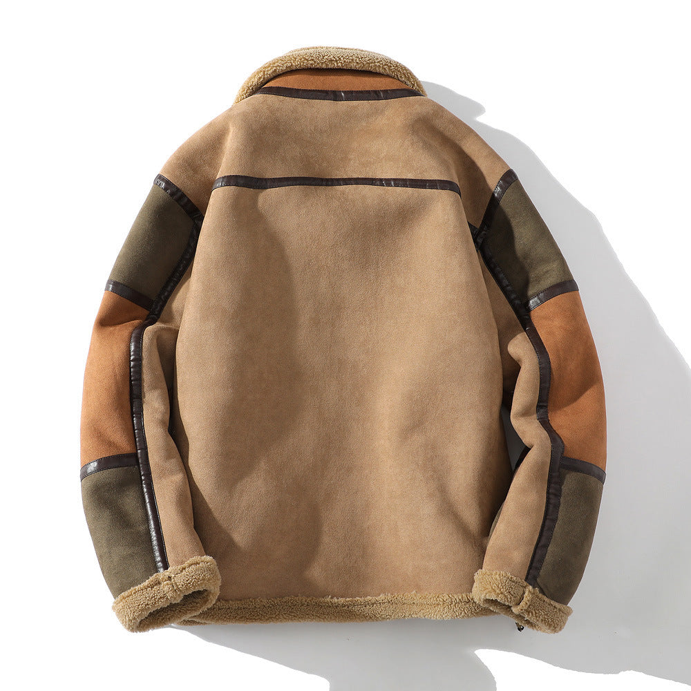 LON Warm Suede Fur Coat