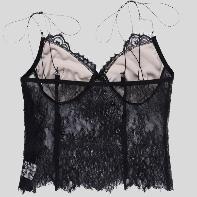 Jun Elegant Lace Tank