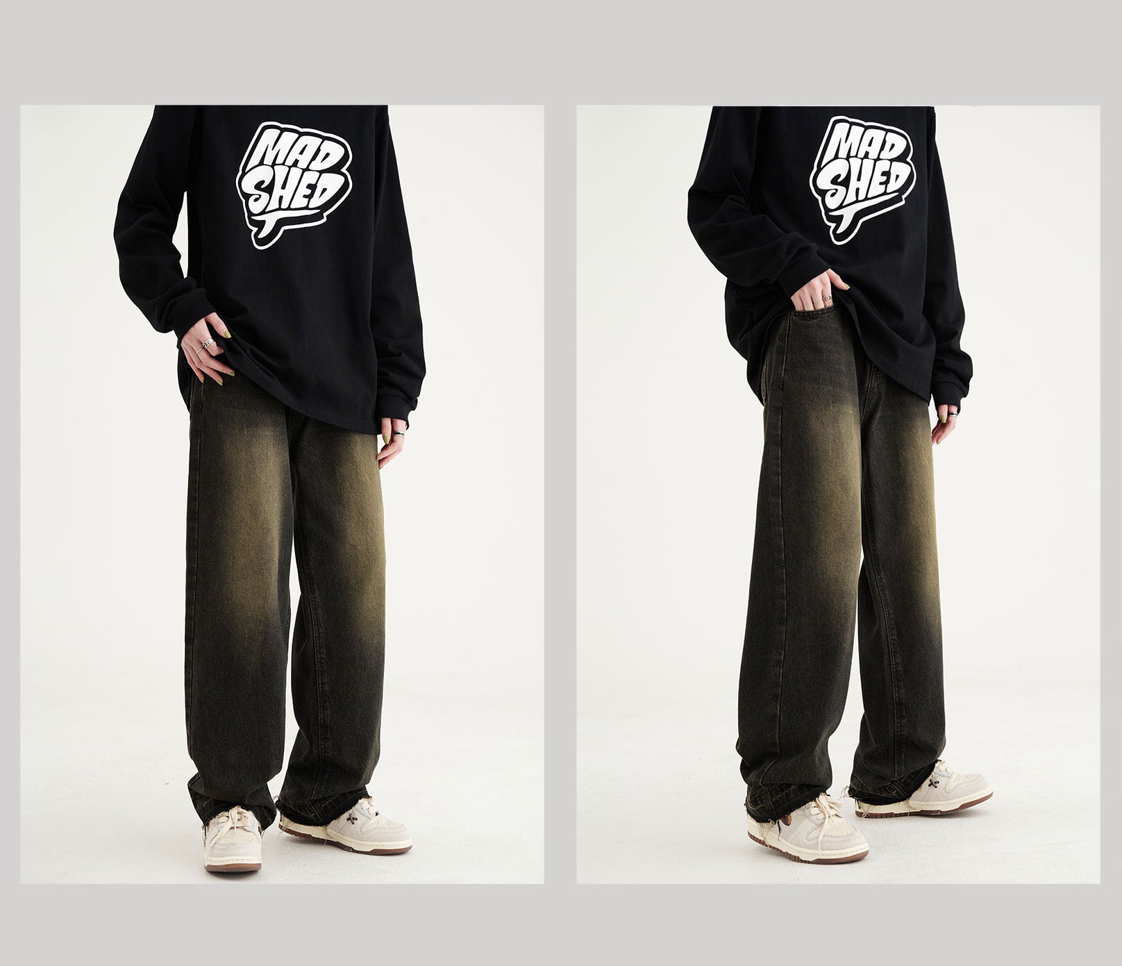 Men’s Distressed Retro Jeans