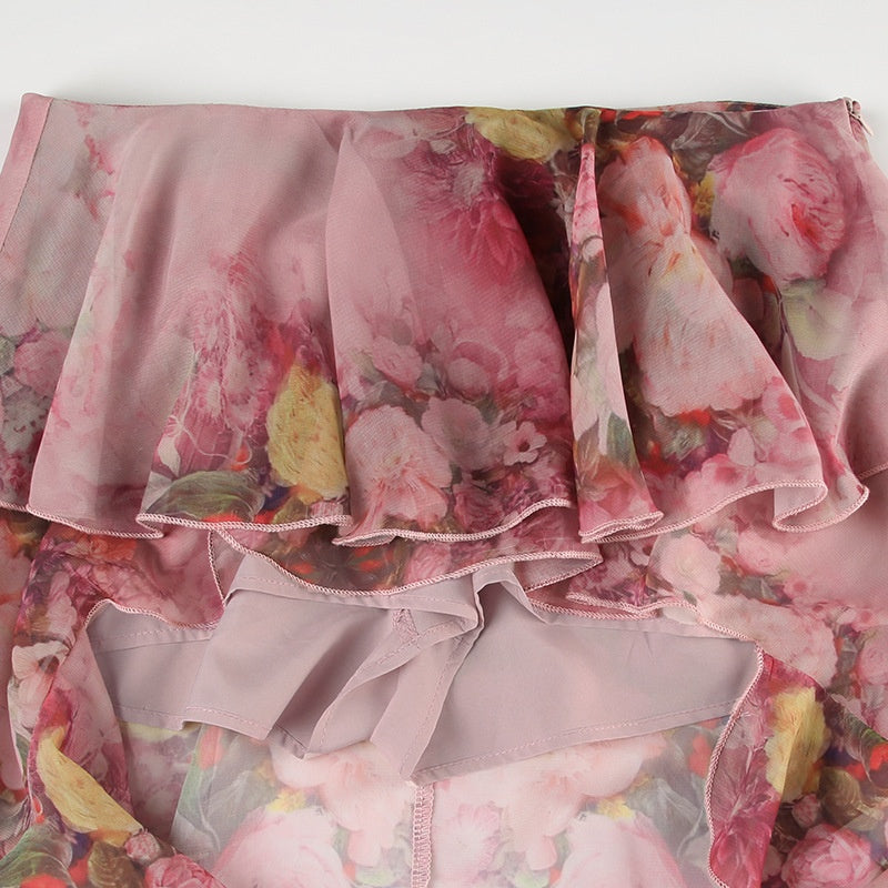 SIS Pink Tiered Skirt