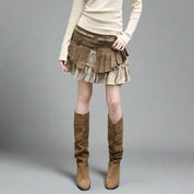 POP Tiered Vintage Mini Skirt