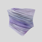 Lilach Purple Strapless Top