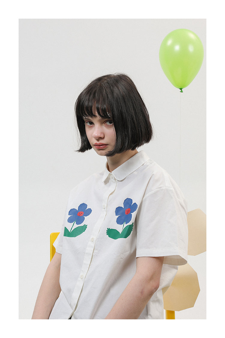 Yoo Floral White Shirt
