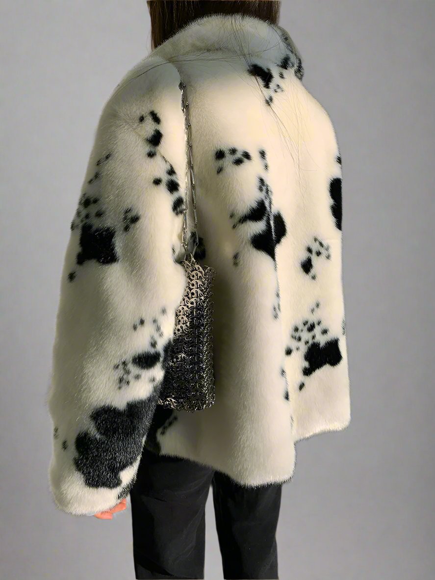 MILK Short Dalmatian Fur Coat
