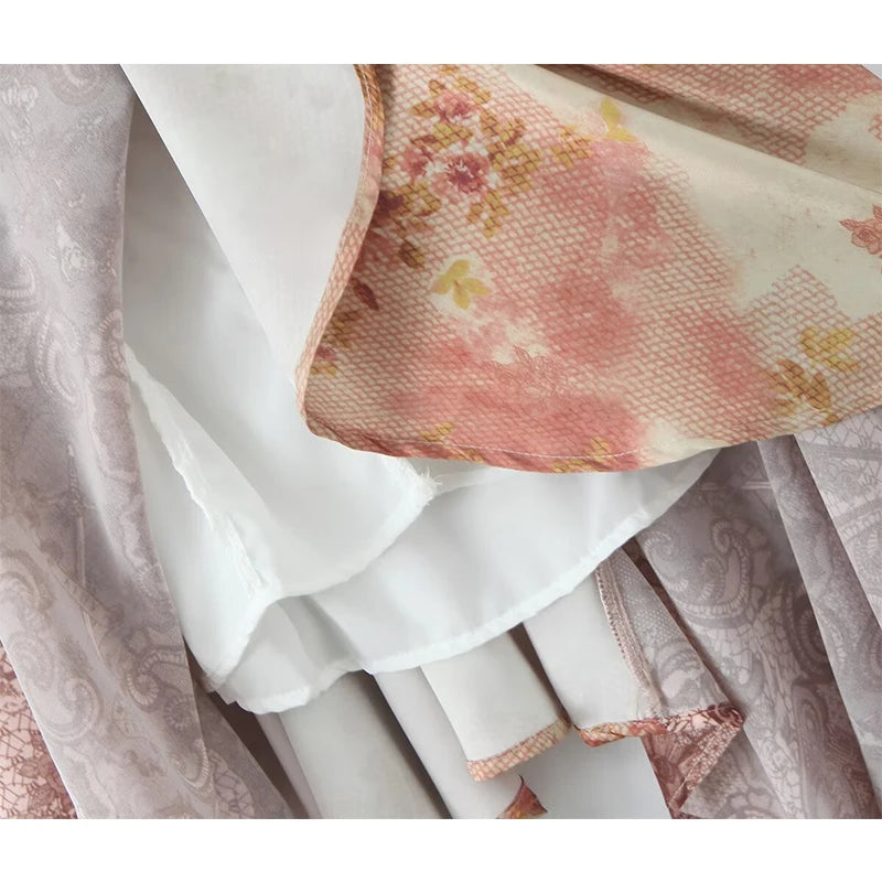 KOPI Asymmetric Floral Mini Dress