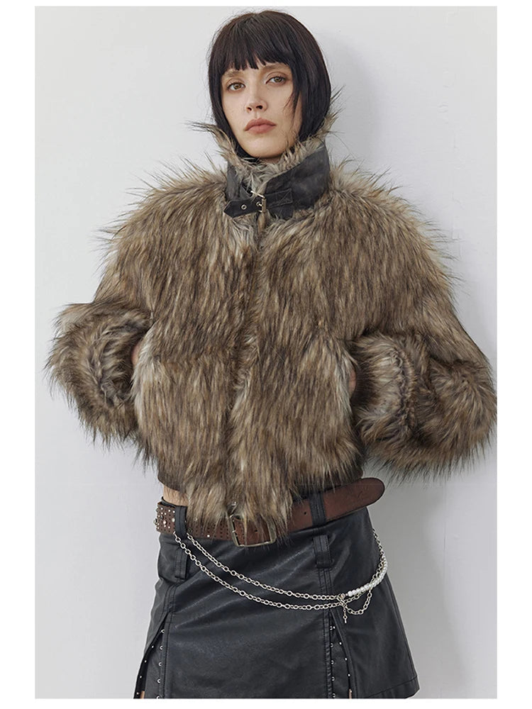 LOM Belted Fur Coat
