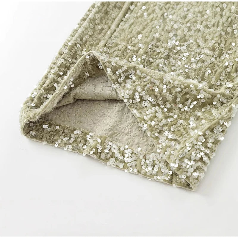 TT Sequin Flare Pants