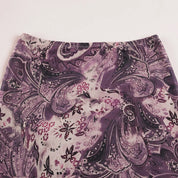 VI Vintage Purple Print Skirt