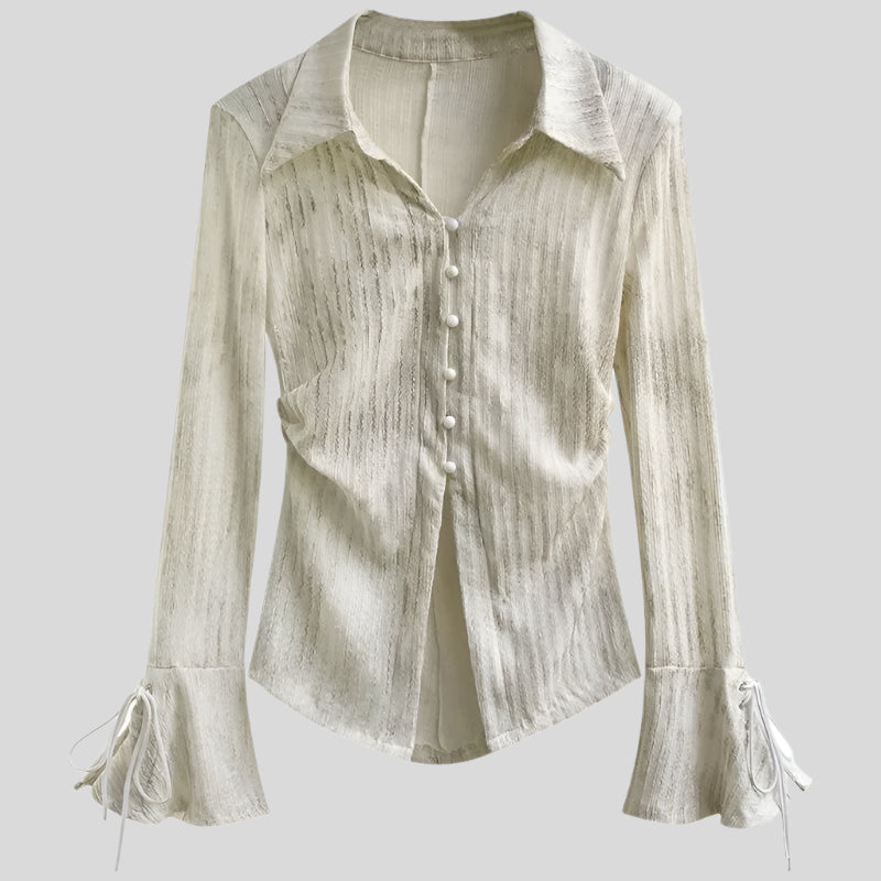 LILI Vintage Cotton Long-Sleeve Shirt