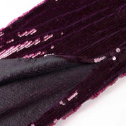 LILACH Purple Sequin Evening Dress