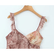 KOPI Asymmetric Floral Mini Dress