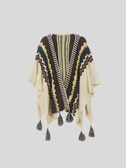 INDI Lightweight Embroidered Poncho