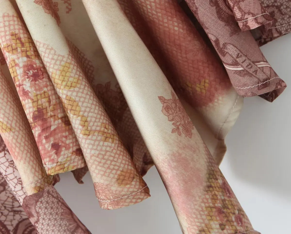 KOPI Asymmetric Floral Mini Dress