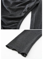 IO Cotton Off-Shoulder Long-Sleeve Shirt