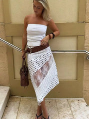 Noam- Skirt with lace combination