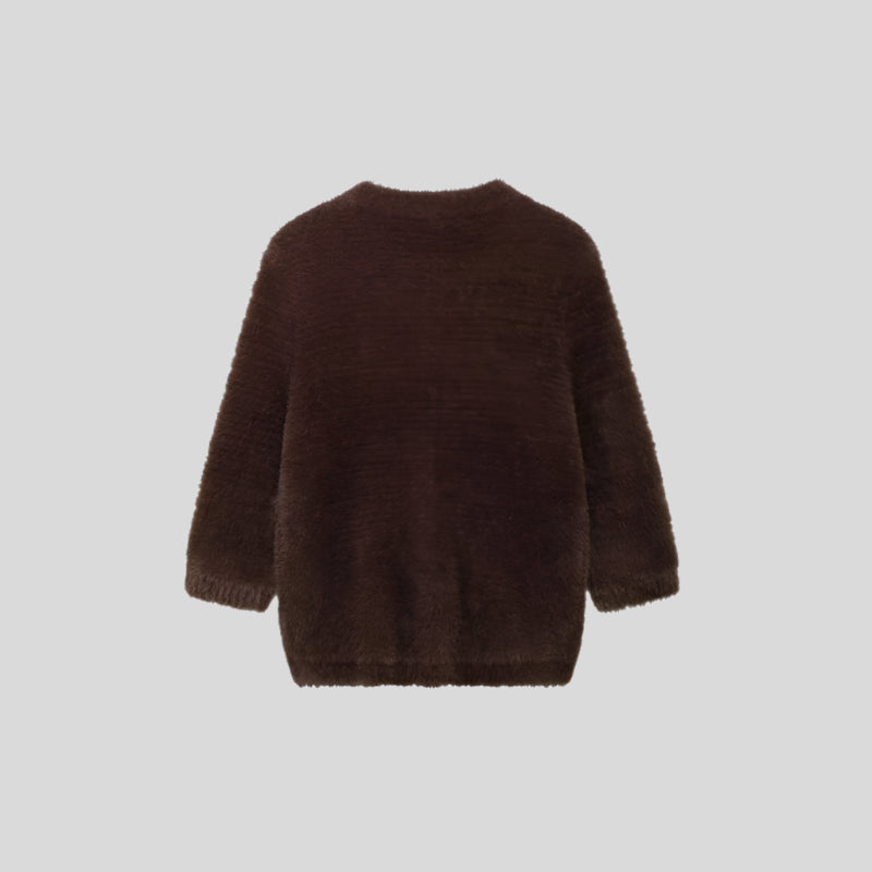 LOM Brown Buckled Sweater