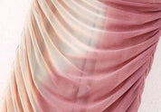 LOM Fitted Pink Strapless Dress