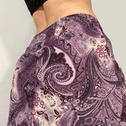 VI Vintage Purple Print Skirt