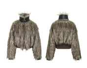 LOM Belted Fur Coat