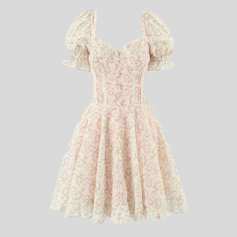 Janusz - 50s style wide mini dress