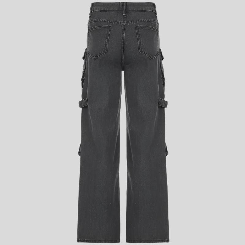 UO Wide Vintage Black Jeans