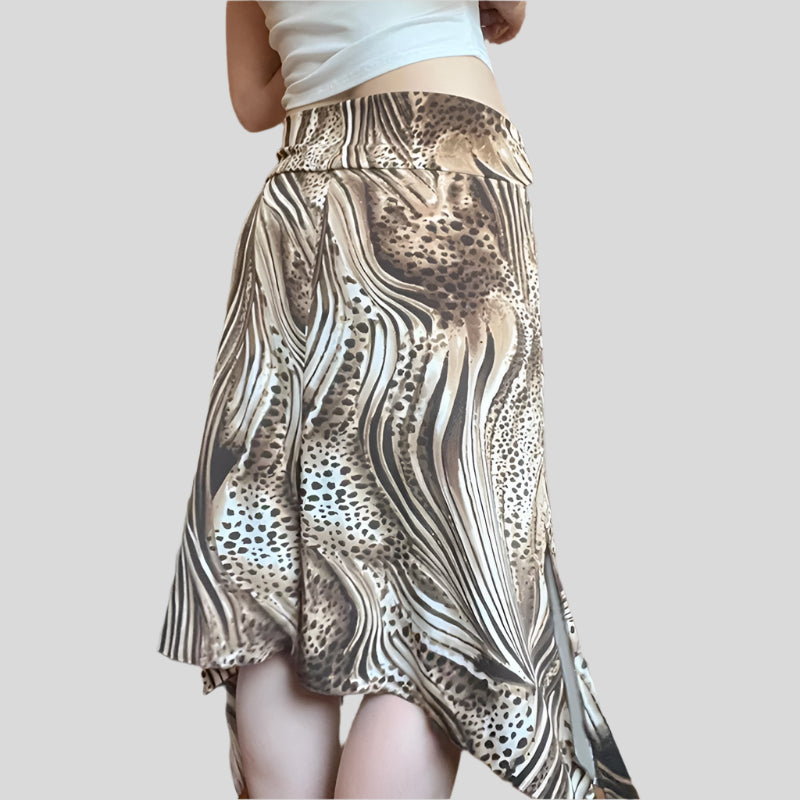 J Vintage Leopard Skirt