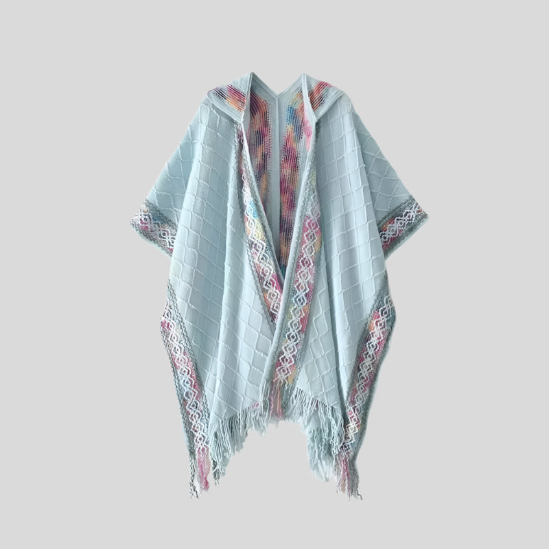 Rainbow Colorful Poncho