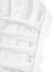 kim Fitted White Jumpsuit