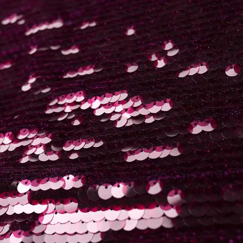 LILACH Purple Sequin Evening Dress